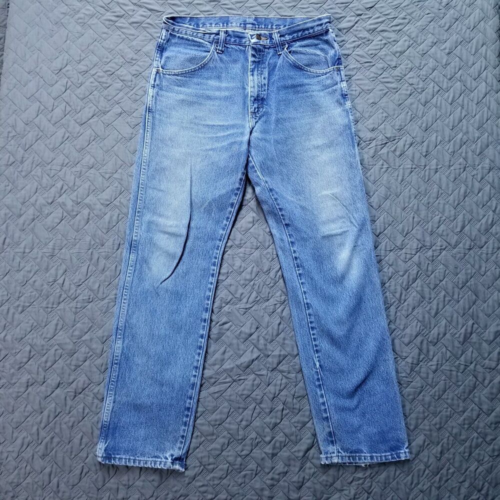 Rustle‎ Jeans Mens 33x32 Blue Regular Straight Medium Wash Denim Workwear